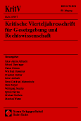 KritV, Deckblatt